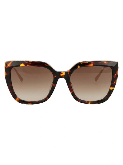 Chopard Cat-eye Frame Sunglasses In 0745 Havana