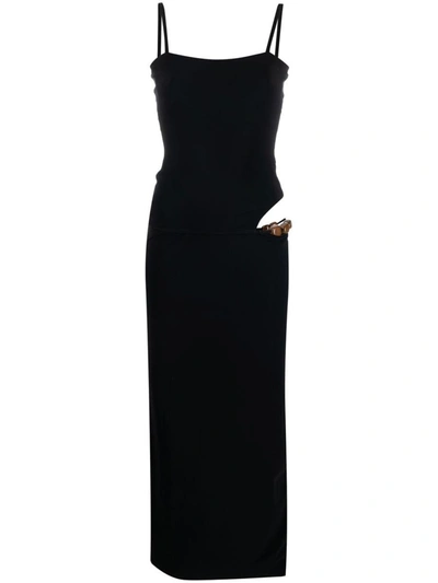 Shop Christopher Esber Cut-out Detai Sleeveless Dress In Black