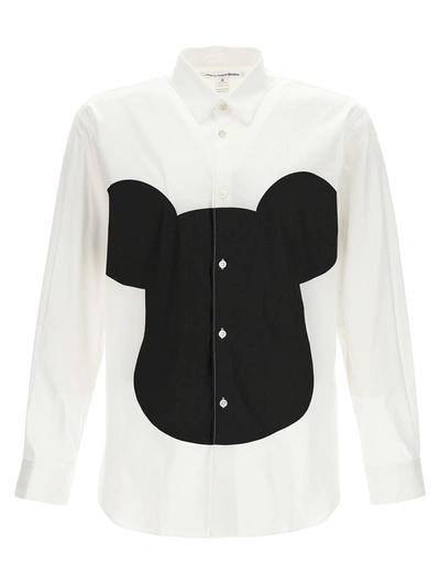 Shop Comme Des Garçons Camicia  Shirt X Brett Westfall In White/black