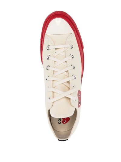 Shop Comme Des Garçons Chuck Taylor Low-top Sneakers In White