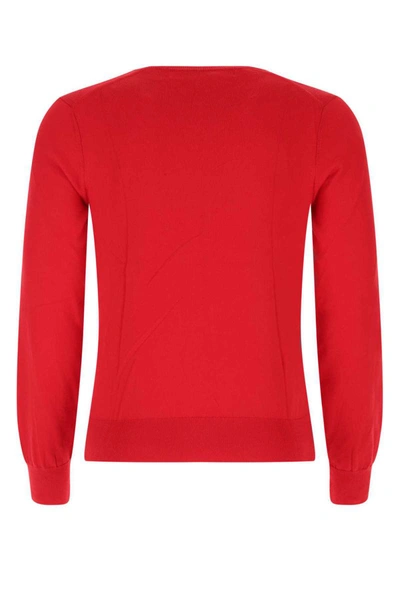 Shop Comme Des Garçons Play Comme Des Garcons Play Knitwear In Red