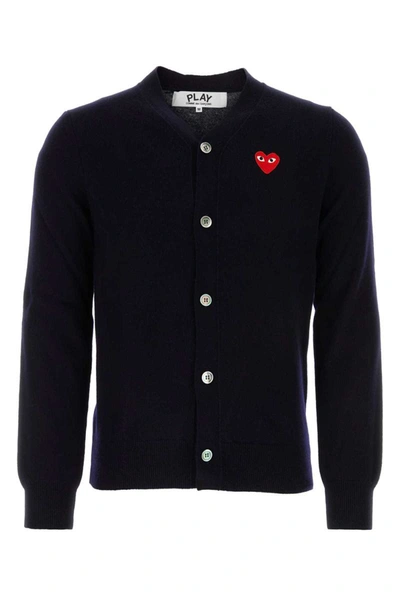 Shop Comme Des Garçons Play Comme Des Garcons Play Knitwear In Navy