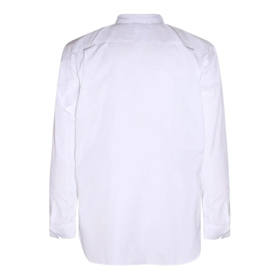 Shop Comme Des Garçons Shirt In Whiteblue