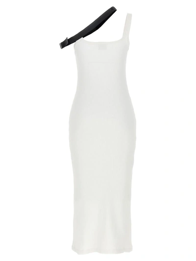 Shop Courrèges Strap Biais 90s Dress In White