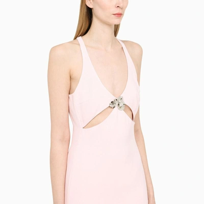 Shop David Koma Jewel Mini Dress In Pink