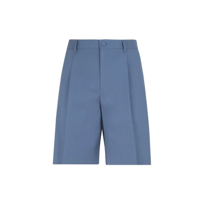 Shop Dior Homme  Chino Shorts In Blue