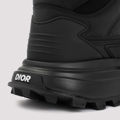 Shop Dior Homme  Leather Sneakers Shoes In Black
