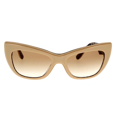 Shop Dolce & Gabbana Eyewear Sunglasses In Beige