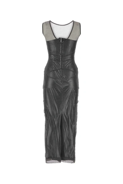 Shop Dolce & Gabbana Long Dresses. In Metallic