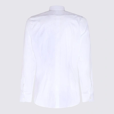 Shop Dolce & Gabbana White Cotton Blend Shirt