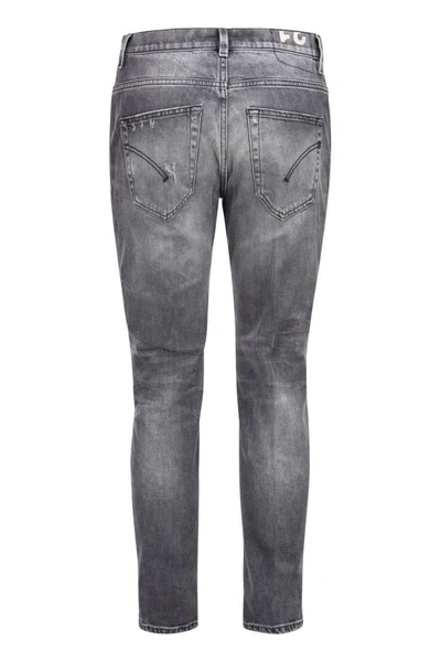 Shop Dondup Brighton - Carrot Fit Jeans With Rips In Grey