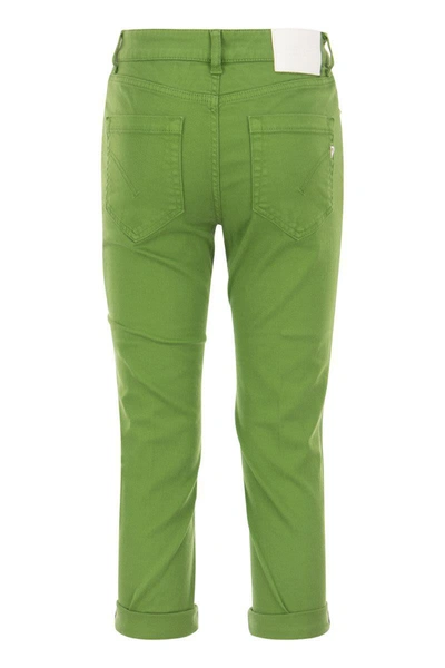 Shop Dondup Koons - Loose-fit Fleece Trousers In Green