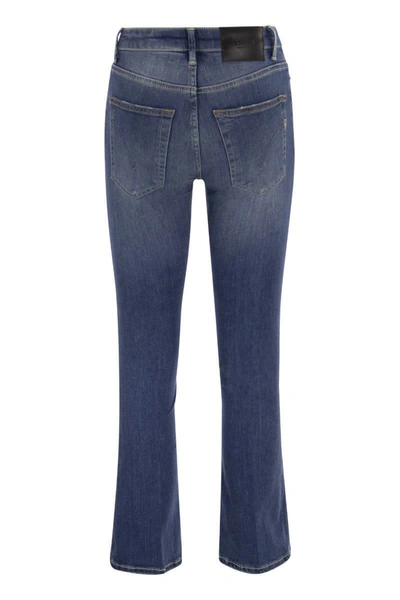 Shop Dondup Mandy - Jeans Super Skinny Bootcut In Denim Blue