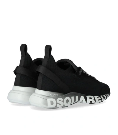 Shop Dsquared2 Fly Black Sneaker With Logo
