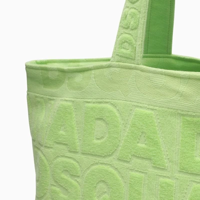 Shop Dsquared2 Lime Terry Tote Bag In Green