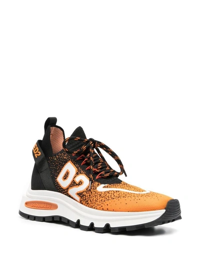 Shop Dsquared2 Run Ds2 Sneakers In Orange