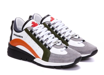 Dsquared2 Legendary Panelled Sneakers In Multicolour