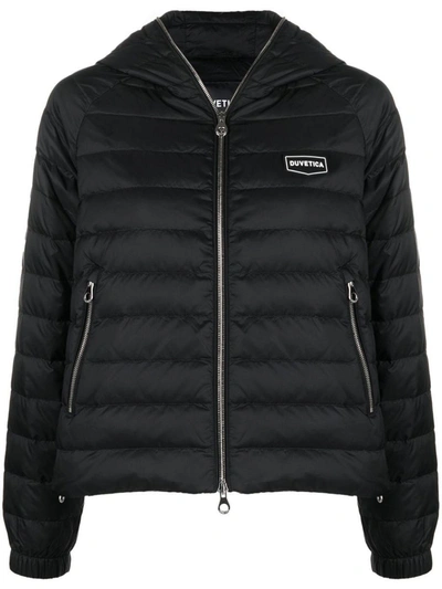 Shop Duvetica Caroma Hooded Down Jacket In Black