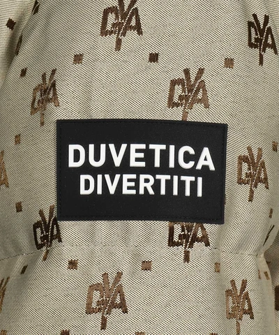 Shop Duvetica Dima Viaggio Monogram Techno-nylon Down Jacket In Grey