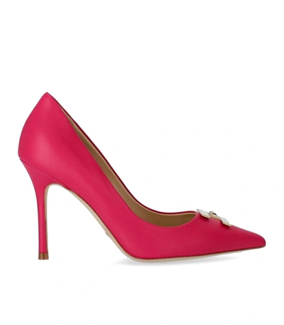 Shop Elisabetta Franchi Fuchsia Pump With Logo In Fucsia