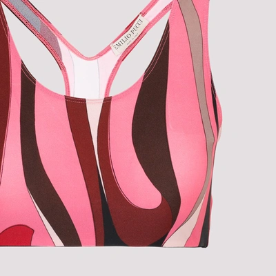 Shop Emilio Pucci Top In Pink &amp; Purple