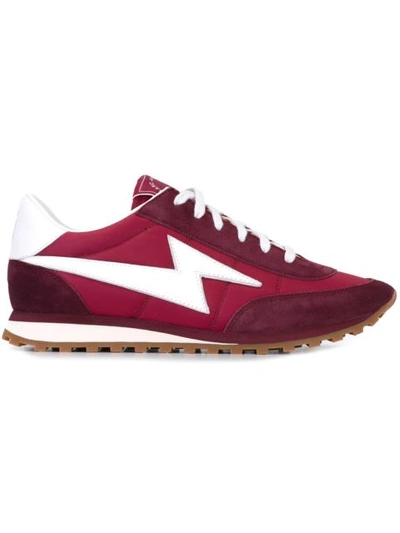Marc Jacobs 'astor Lightning Bolt' Trainers In Maroon