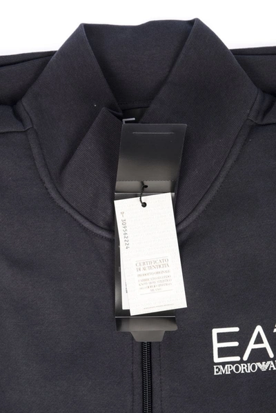 Shop Ea7 Emporio Armani  Sweatshirt Hoodie In Blue