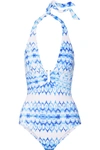 HEIDI KLEIN Ventura printed halterneck swimsuit