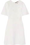 GIAMBATTISTA VALLI Lace-paneled stretch-cady mini dress