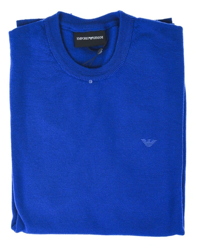 Shop Emporio Armani Sweater In Blue