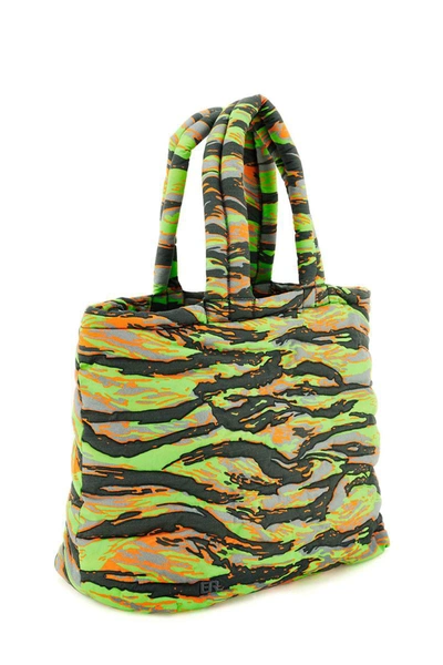 Shop Erl Camouflage Puffer Bag In Multicolor