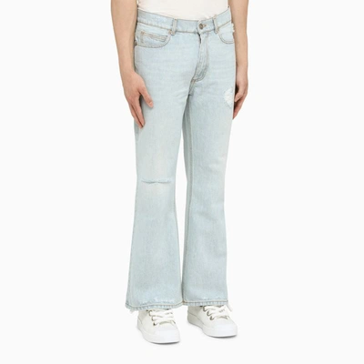 Shop Erl Five-pocket Jeans In Light Blue