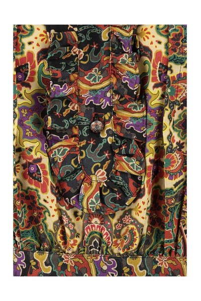 Shop Etro Wool And Silk Paisley Naif Dress In Multicolor