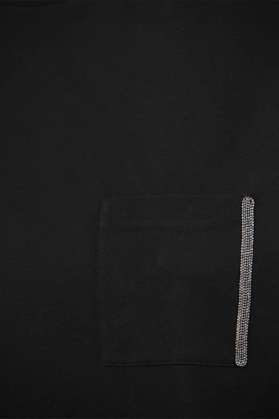 Shop Fabiana Filippi Cotton Jersey T-shirt In Black
