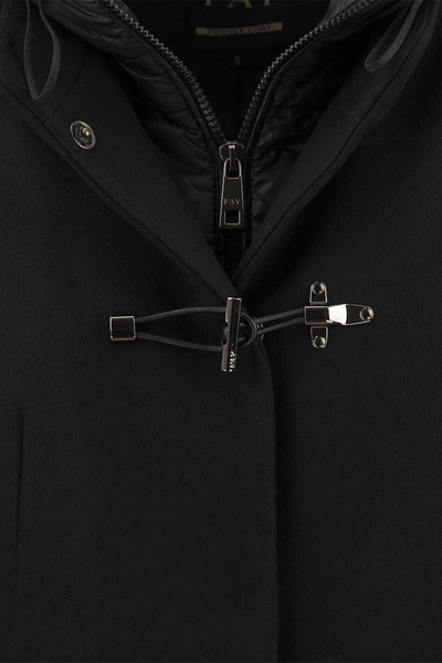 Shop Fay Toggle Coat In Black