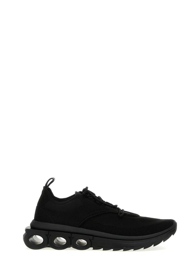 Shop Ferragamo 'nima' Sneakers In Black