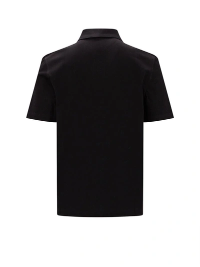 Shop Ferragamo Polo Shirt In Black