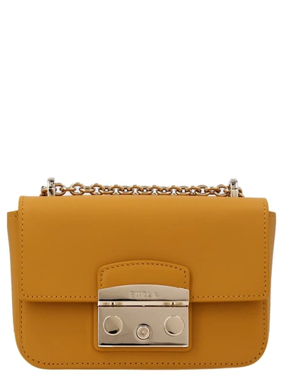 Shop Furla 'metropolis Mini' Crossbody Bag In Yellow