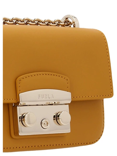 Shop Furla 'metropolis Mini' Crossbody Bag In Yellow