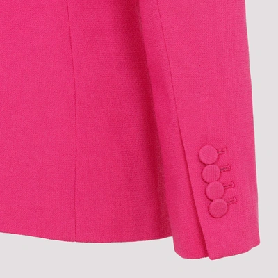 Shop Gabriela Hearst Stephanie Blazer Jacket In Pink &amp; Purple