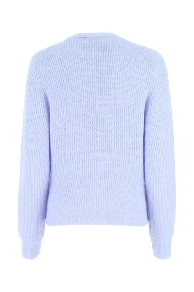 Shop Ganni Knitwear In Light Blue
