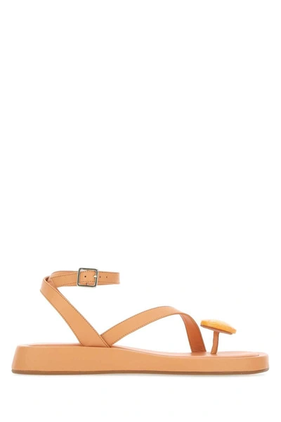 Shop Gia Couture Sandals In Orange