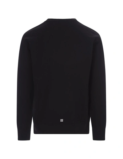 Givenchy Black Crew-neck Sweater With Inlay In Black