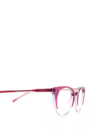 Shop Gucci Eyewear Eyeglasses In Violet