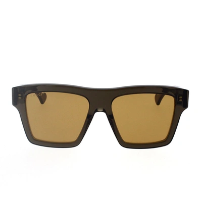 Shop Gucci Eyewear Sunglasses In Brown