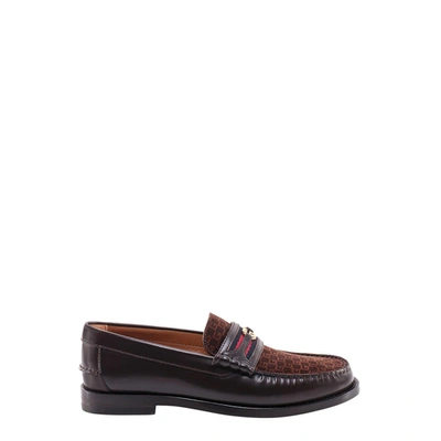 Shop Gucci Loafer In Brown
