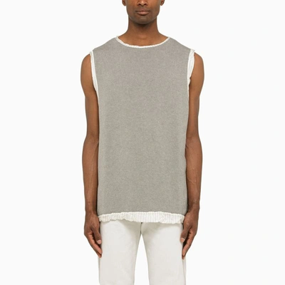 Shop Hed Mayner Sleeveless Jersey In Grey