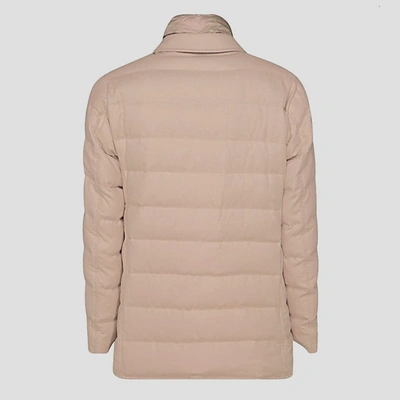 Shop Herno Camel Padded Down Jacket In Brown