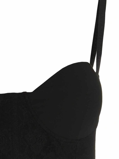 Shop Heron Preston 'lace Corset' Minidress In Black