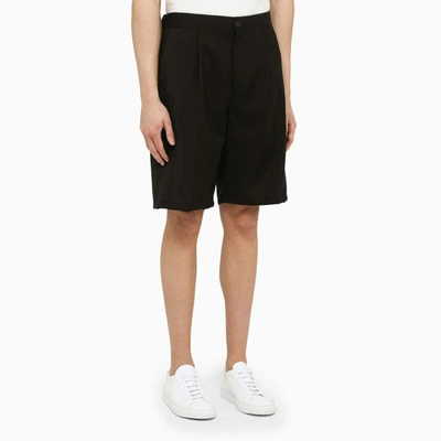 Shop Hevo Hevò Torrelapillo Bermuda Shorts In Black